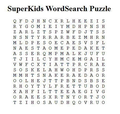 SuperKids单词搜索谜题的截图