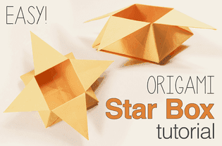 折纸星盒子教程