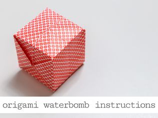 origami water bomb instructions