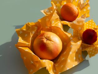 橘子在蜂蜡包装