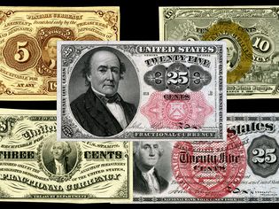 美国辅币钞票的例子