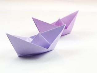 传统折纸船