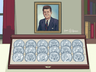 肯尼迪美元的插图