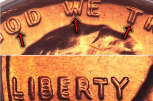 1972年林肯纪念堂硬币双面模正面变种