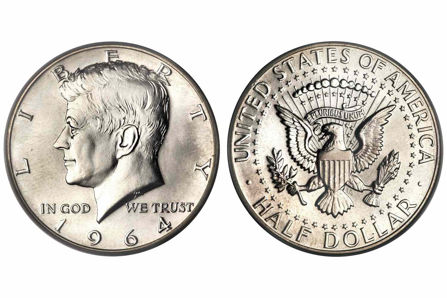 印有肯尼迪头像的美国半美元