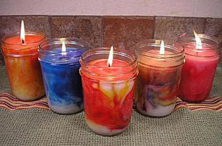 swirled candles