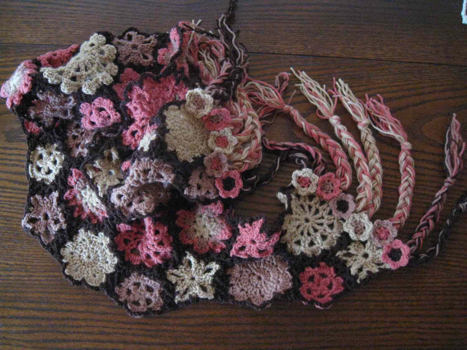 Crochet Braid Scarf Fringe