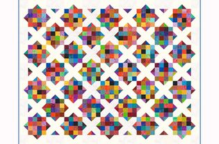 Sixteen Patch and X Quilt Pattern