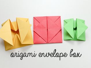 origami envelope box tutorial