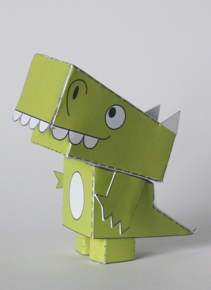 DIY折叠纸恐龙玩具