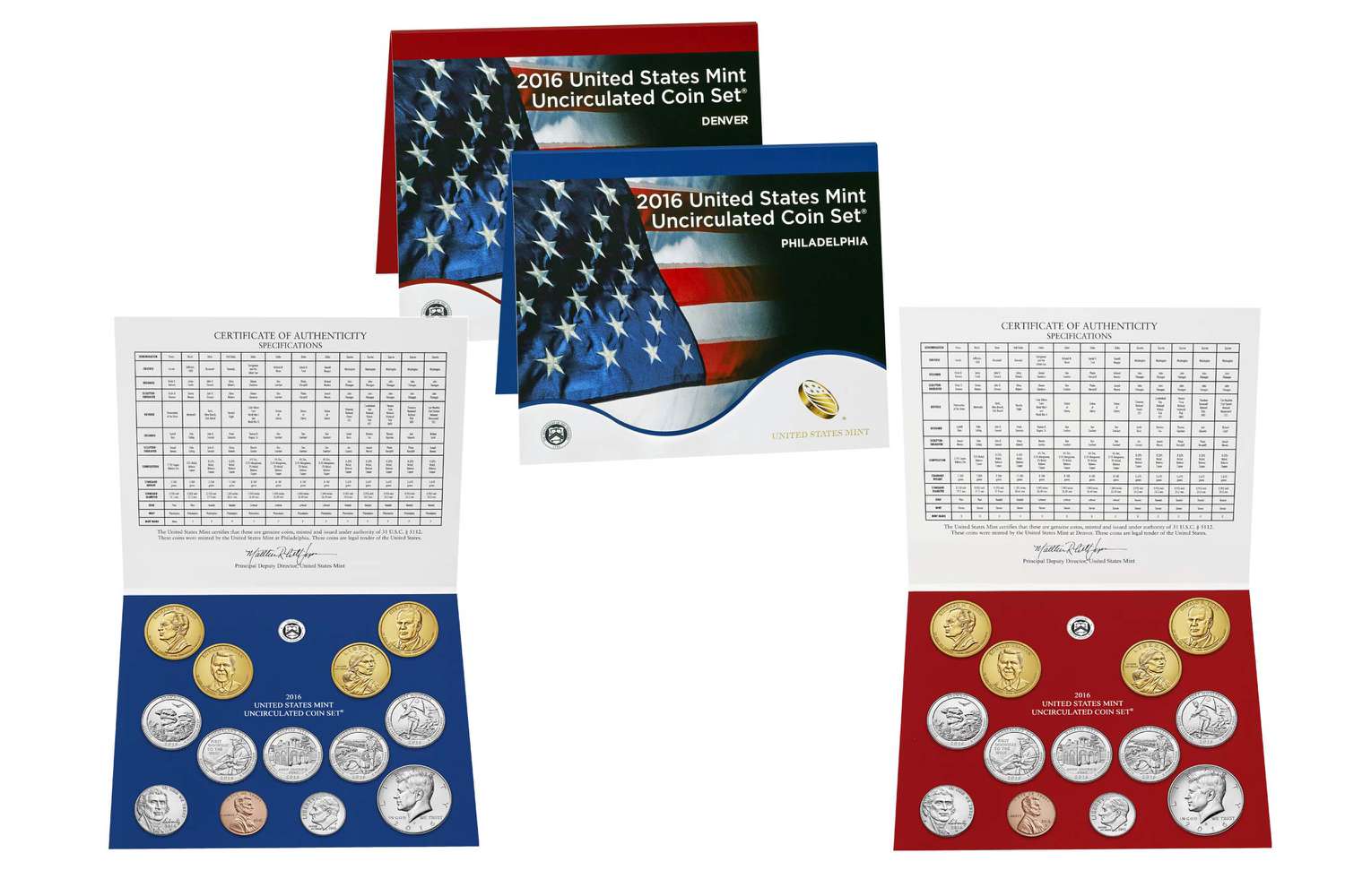 2016 United States Mint Uncirculated Coin Sets