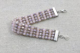 水晶珠织机手链