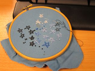 星针刺绣实践