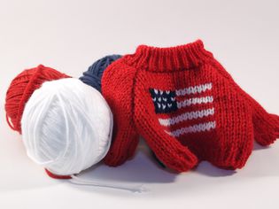 美国国旗的毛衣