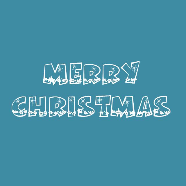 “圣诞快乐”在博迪MF霍利字体。