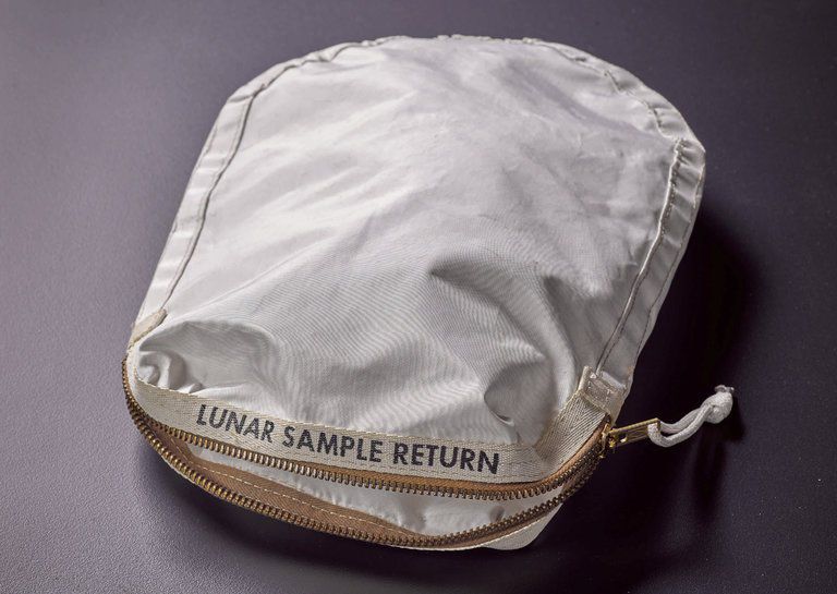 Bag Used to Collect Moon Rocks by Neil Armstrong