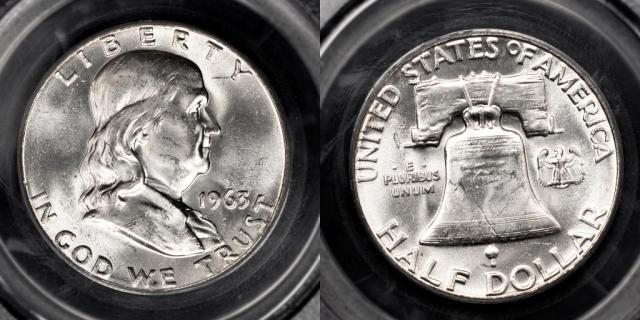 富兰克林半美元分级造币厂State-63 (MS63)