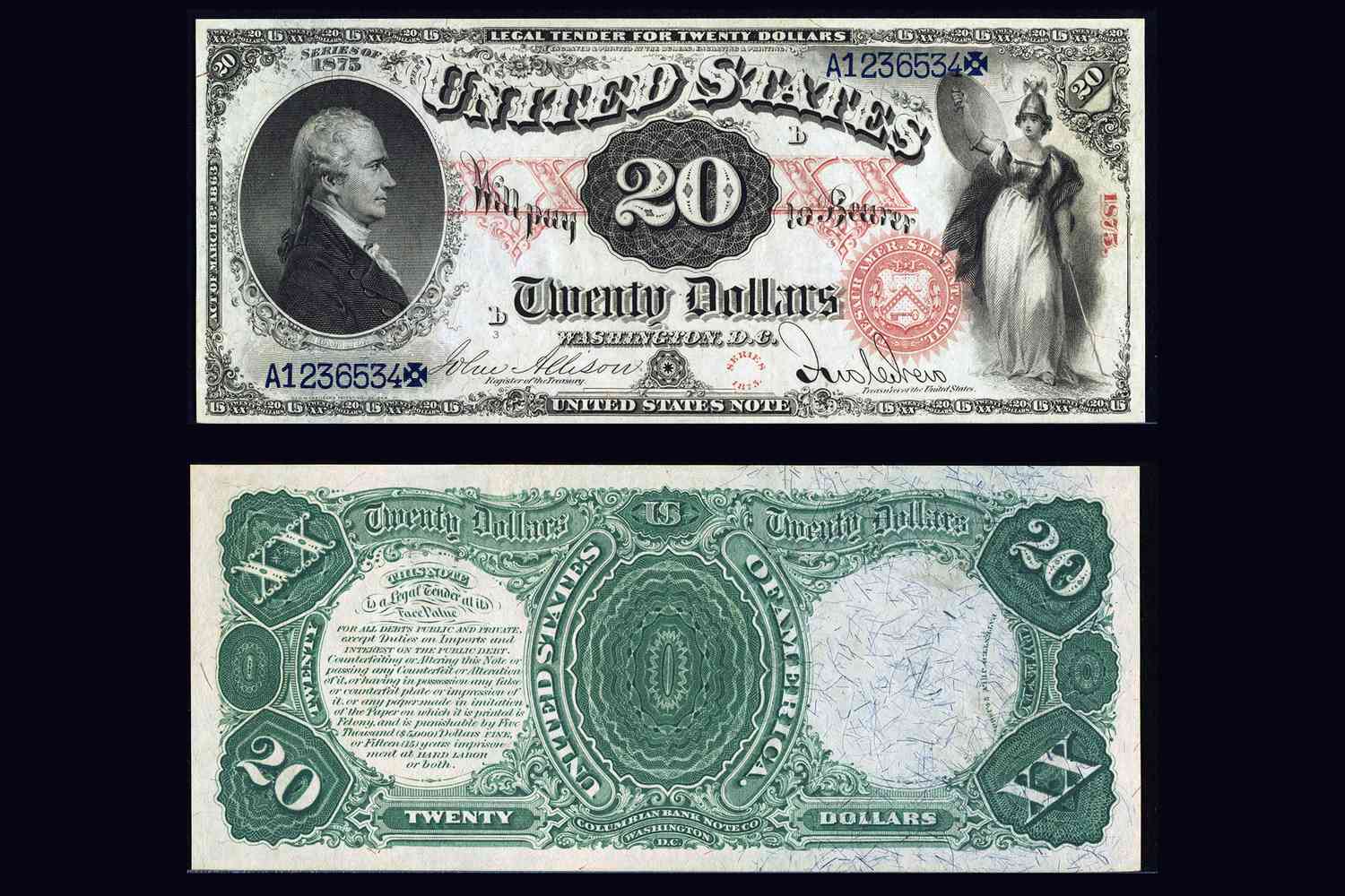 1875年法定货币票据