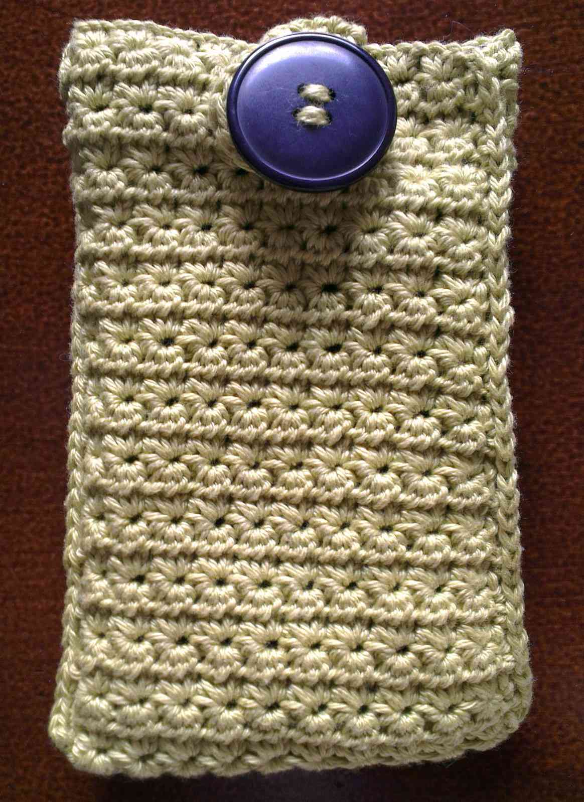 Star Stitch Cell Phone Case Free Crochet Pattern