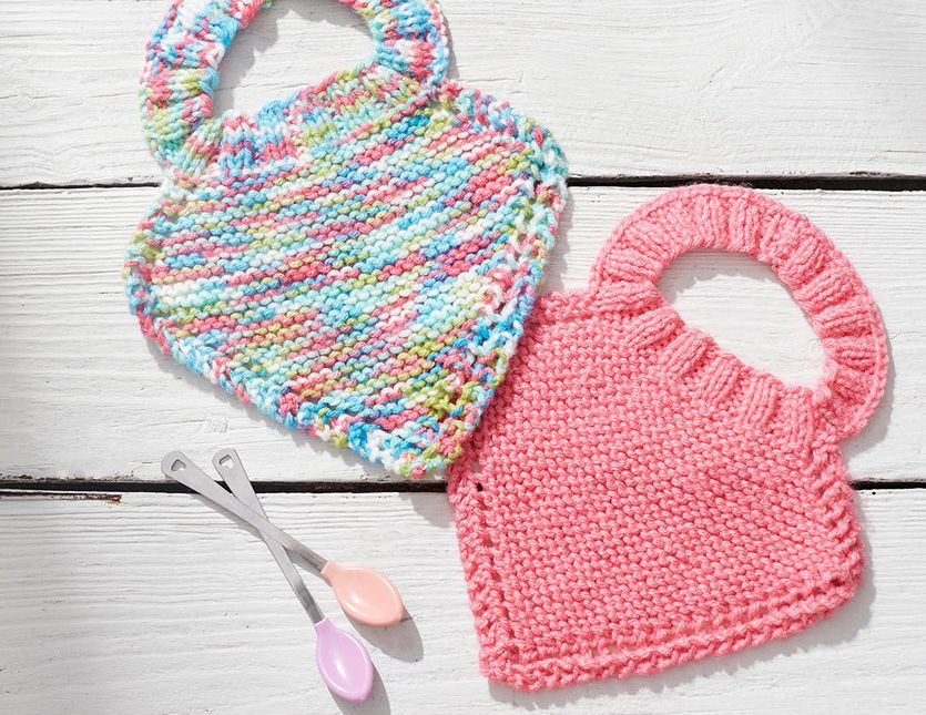 Knit Baby Bibs Pattern
