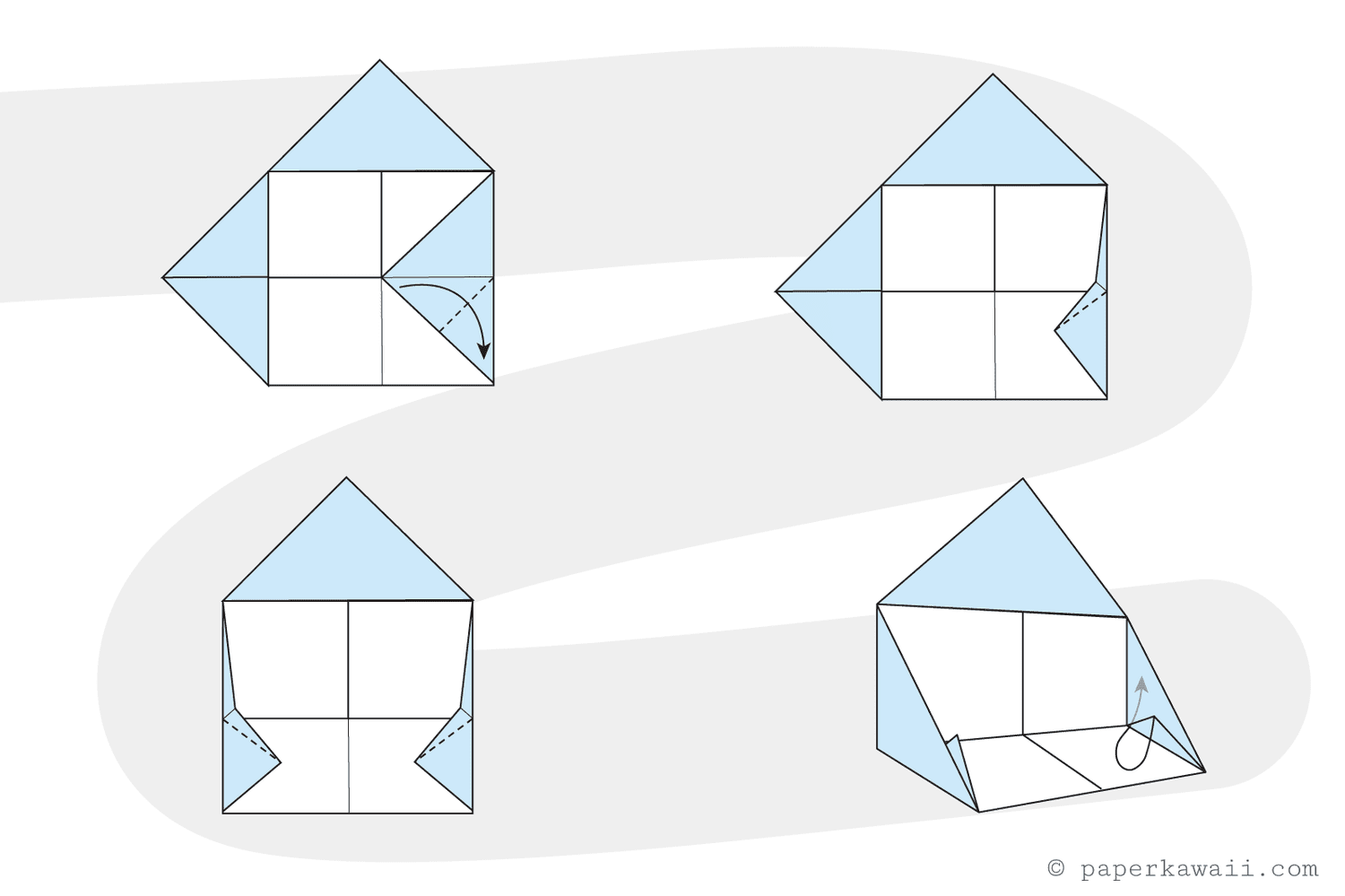 origami house tutorial 04
