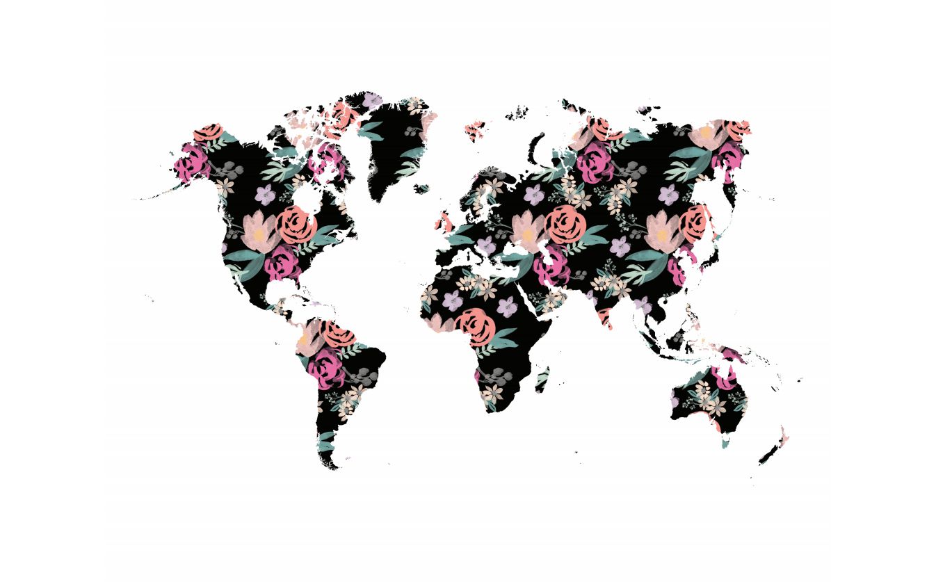 花卉世界地图