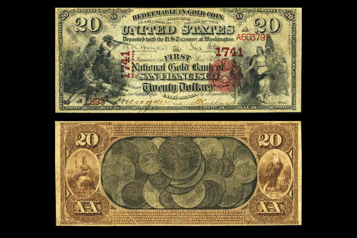 1875年发行国家黄金钞票