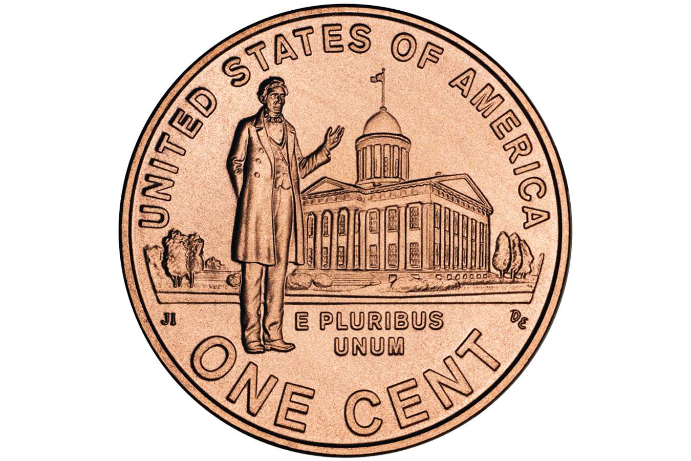 Lincoln's Professional Life in Illinois On the Reverse of the 2009 Lincoln Penny