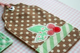 Sewn and Appliqued Christmas Gift Tags