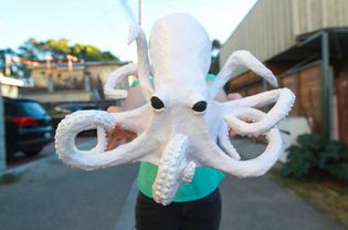 paper mache octopus