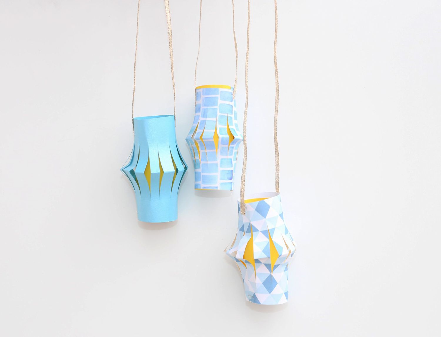 Hanging paper lanterns
