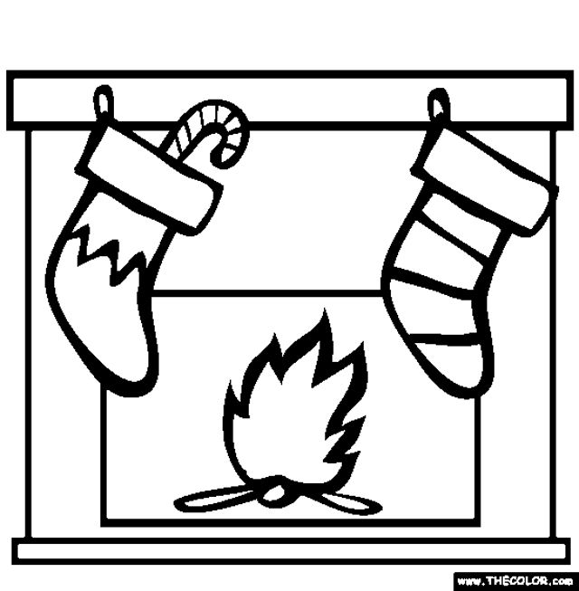 长袜在壁炉地幔。