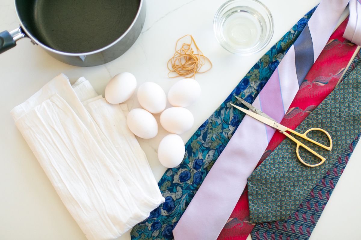 丝绸系复活节彩蛋的材料