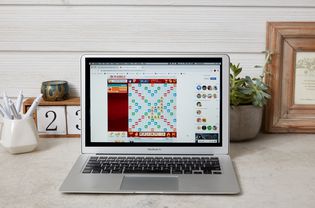 words with friends on a laptop