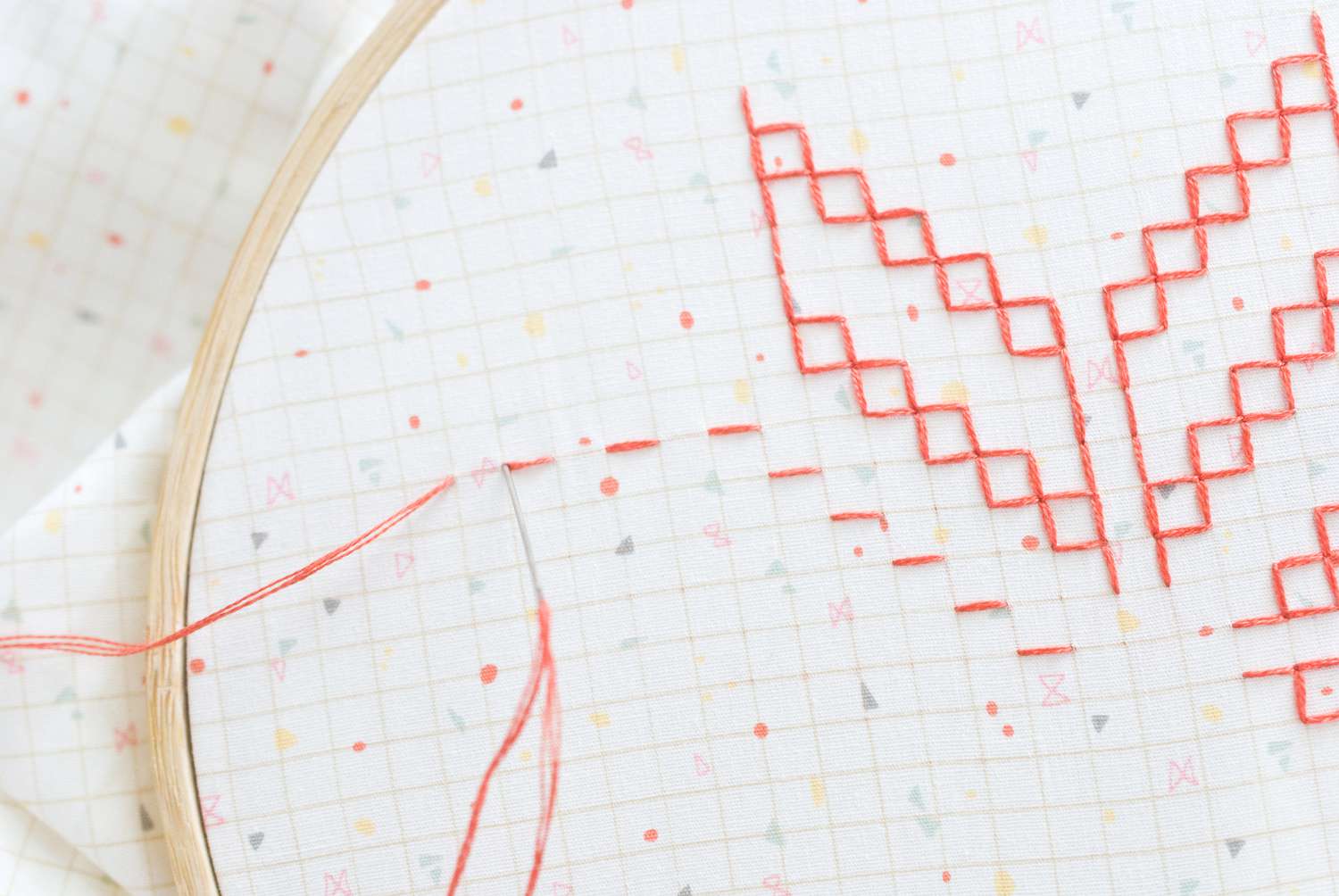 Gavnti and Murgi Stitches in Kasuti Embroidery