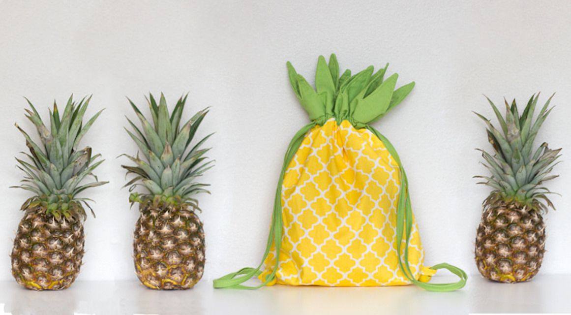 菠萝拉带背包