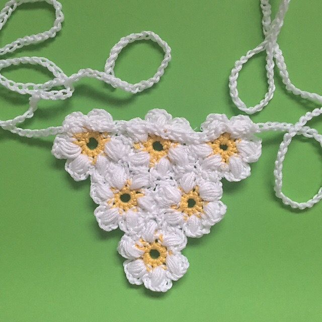 Daisy Crochet Necklace