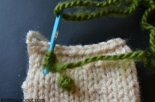 添加一个法国结针织用纱project