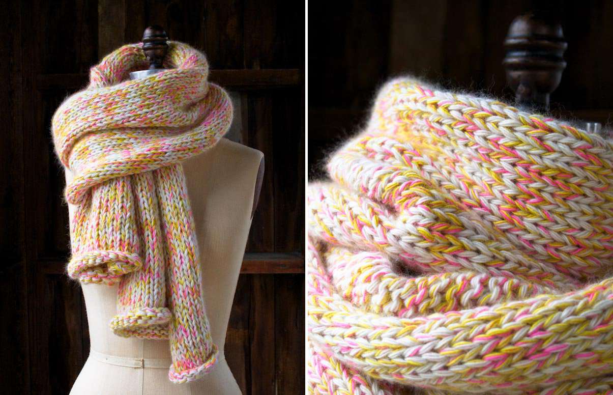 Confetti Scarf Easy Knit Design