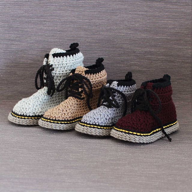 Crochet Sneaker Slippers