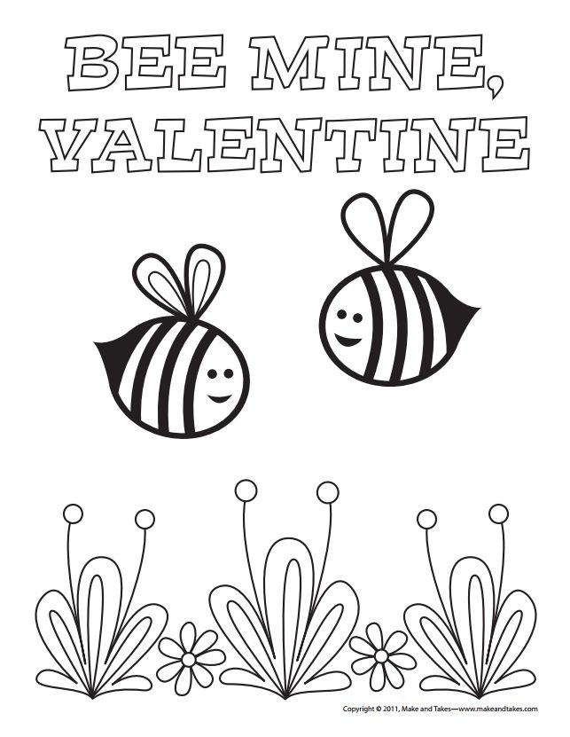两个蜜蜂庆祝情人节。