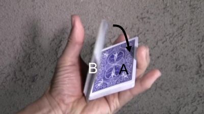 单手切的纸牌魔术