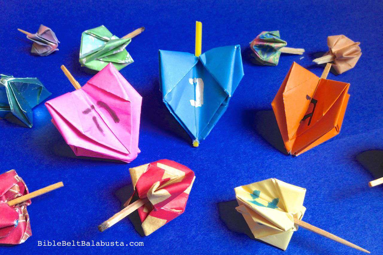 Origami dreidel