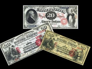 1875年纸币产生的几个例子