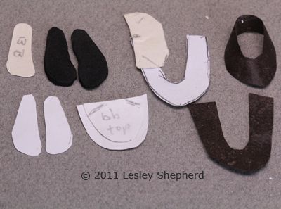 鞋模式和部分由他们设计的定制适合的洋娃娃。