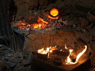 火在陶器窑