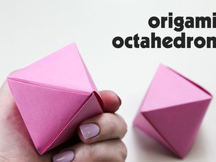 Origami Octahedron Decoration