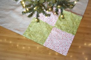简单的方块拼接圣诞树裙