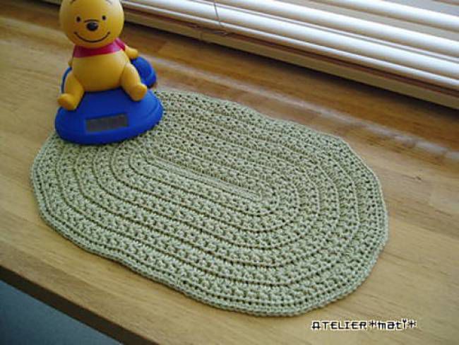 Star Stitch Oval Doily Free Crochet Pattern
