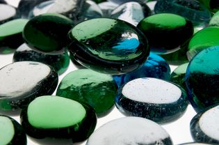 绿色的玻璃珠